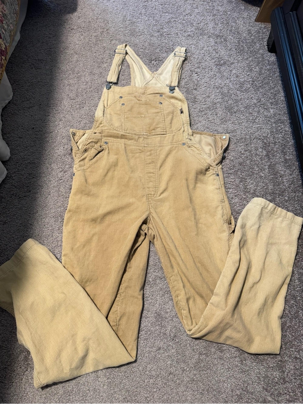 Vintage Corduroy Carpenter Overalls